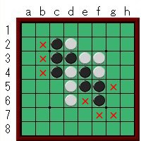 中割り前の白が打てる場所は7箇所